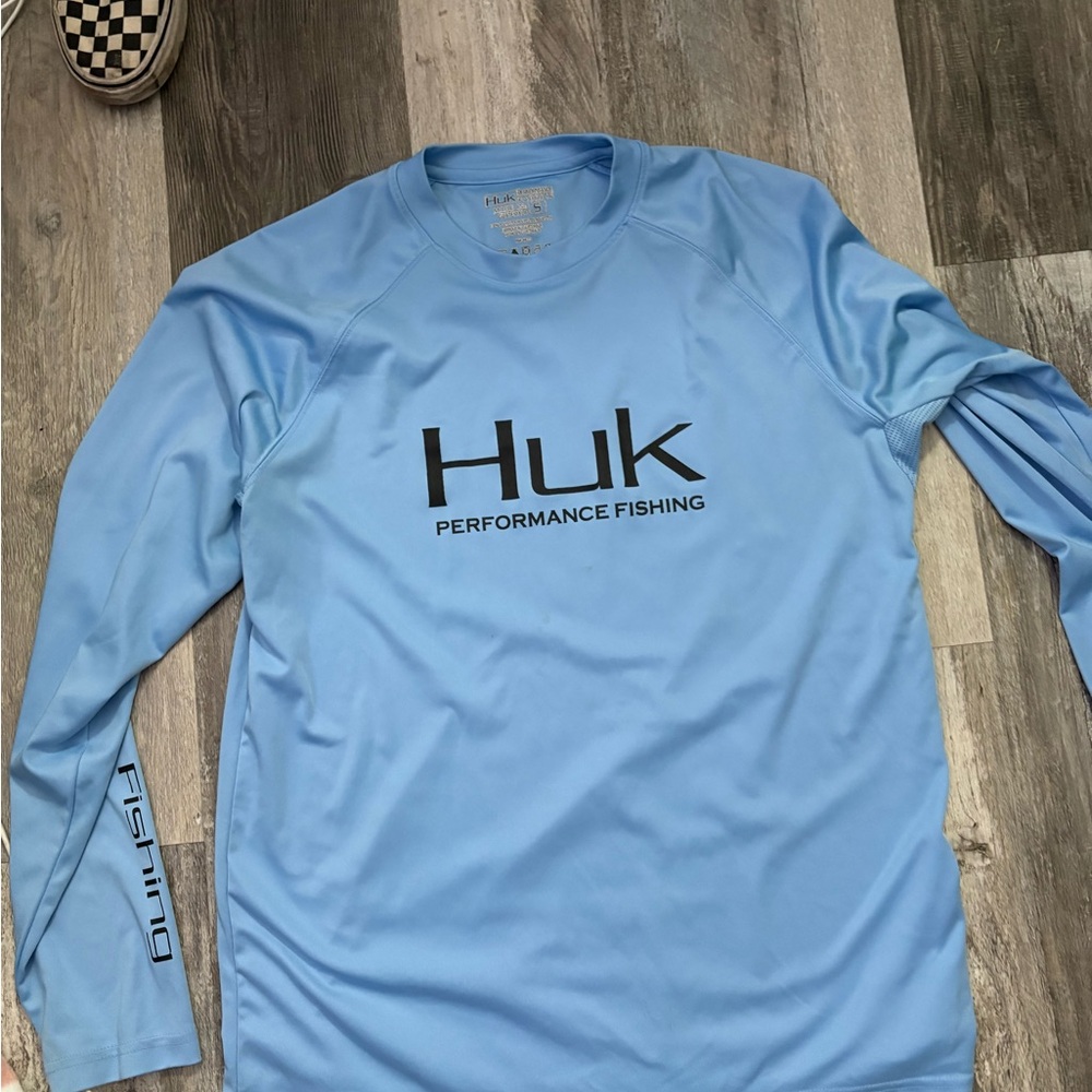 Huk Light Blue Performance Shirt